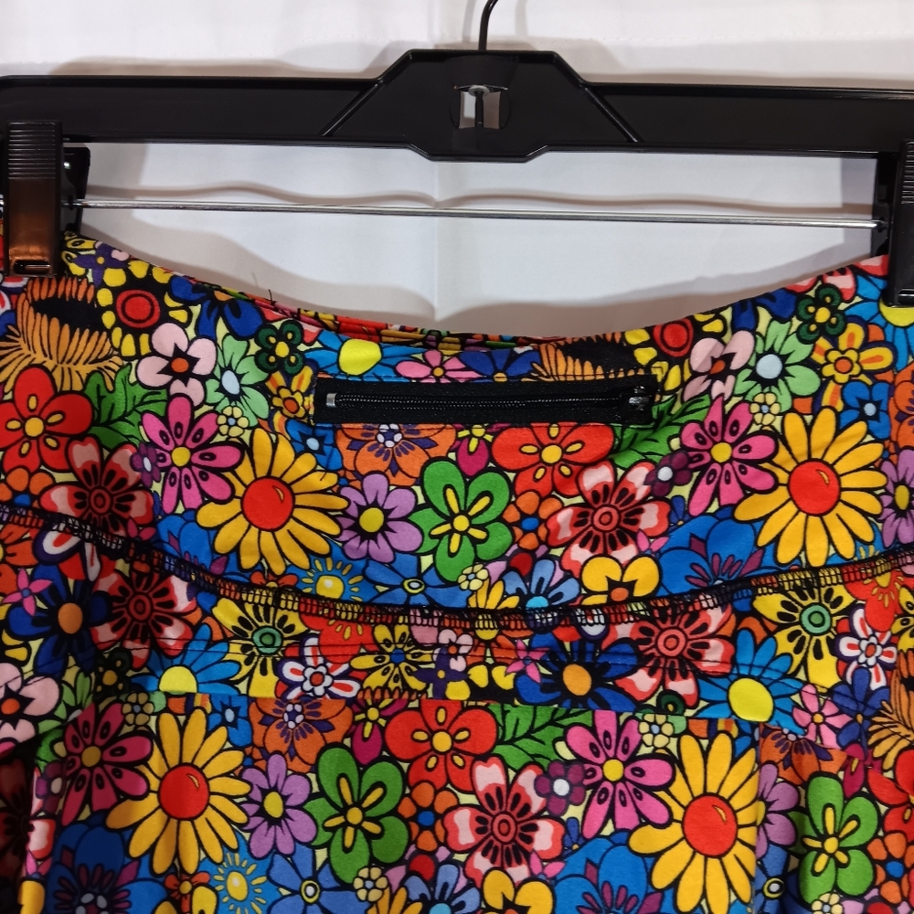 Fulbelle Womens Medium Skort Colorful Skirt Shorts Pockets Golf Tennis High Rise - Picture 8 of 12